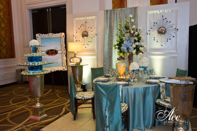 chef's market, table setting, enchanted brides, bridal show